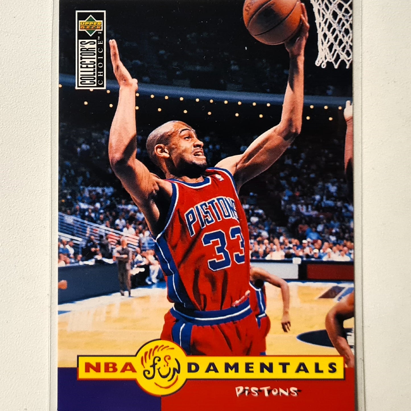 Grant Hill 1996 Upper-Deck Fundamentals #173 NBA Basketball Detroit Pistons Excellent sleeved