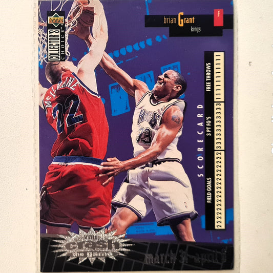 Brian Grant 1996 Upper-Deck Crash the game C23 NBA Basketball Sacramento Kings Very good sleeved