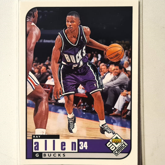 Ray Allen 1998 Upper-Deck #79 NBA Basketball Milwaukee Bucks Excellent sleeved