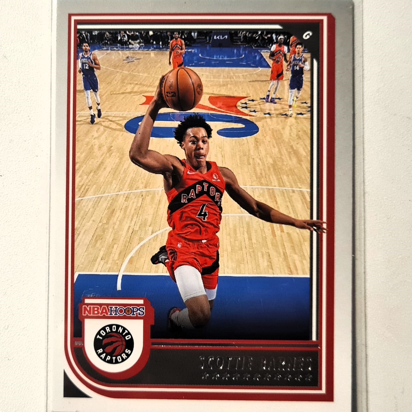 Scottie Barnes 2022-23 Panini NBA Hoops #37 NBA Basketball Toronto Raptors Excellent sleeved