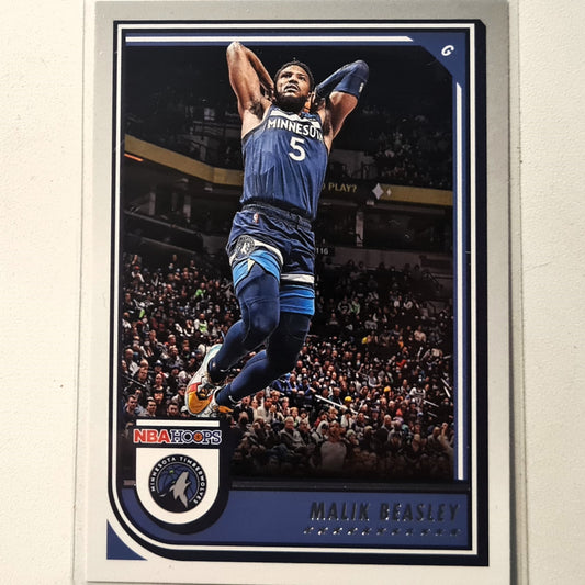 Malik Beasley 2022-23 Panini NBA Hoops #197 NBA Basketball Minnesota Timberwolves Excellent sleeved