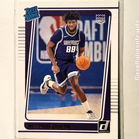 Neemias Queta 2021-22 Panini Donruss Rated Rookie RC #206 NBA Basketball Sacramento Kings Excellent/mint sleeved