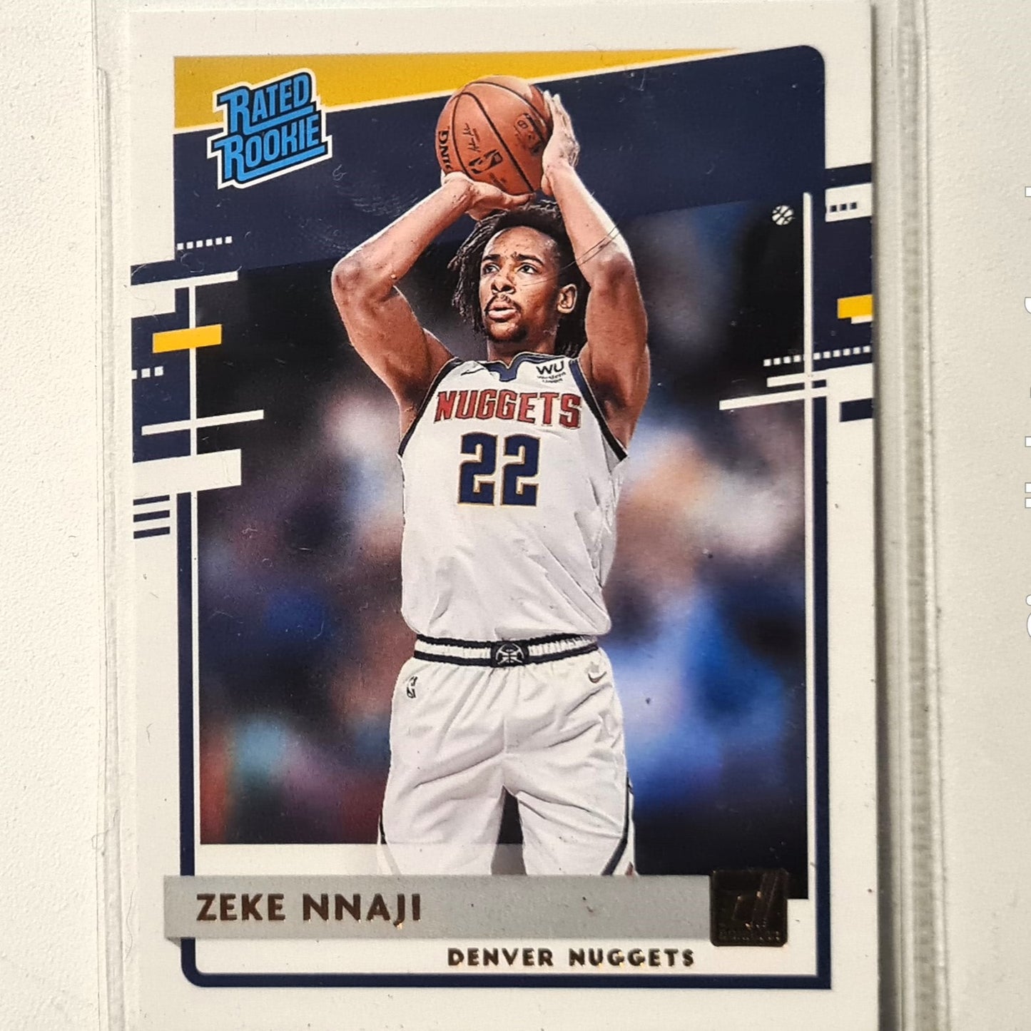 Zeke Nnaji 2020-21 Panini Donruss Rated Rookie #236 NBA Basketball Denver Nuggets Mint sleeved