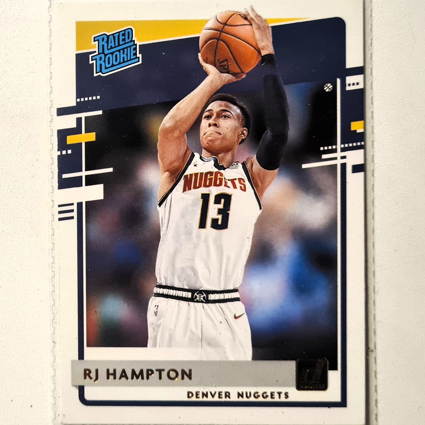 RJ Hampton 2020-21 Panini Donruss Rated Rookie RC #257 NBA Basketball Denver Nuggets Excellent/Mint sleeved