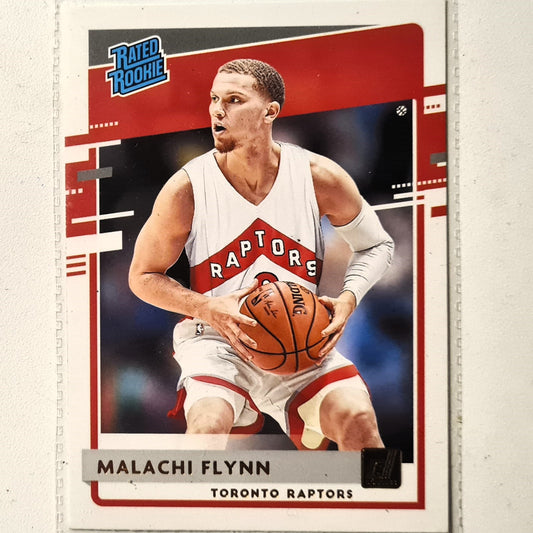 Malachi Flynn 2020-21 Panini Donruss Rated Rookie RC #215 NBA Basketball Toronto Raptors Excellent/Mint sleeved