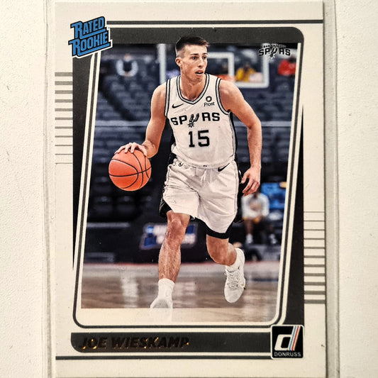 Joe Wieskamp 2021-22 Panini Donruss Rated Rookie RC #230 NBA Basketball San Antonio Spurs Excellent/Mint sleeved