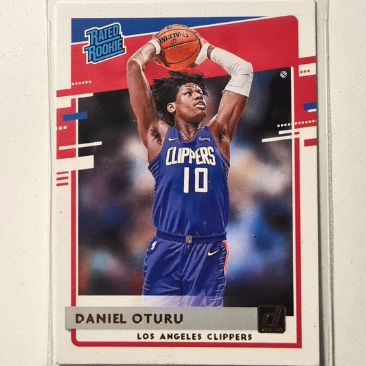 Daniel Oturu 2020-21 Panini Donruss Rated Rookie RC #217 NBA Basketball Los Angeles Clippers Excellent/Mint sleeved