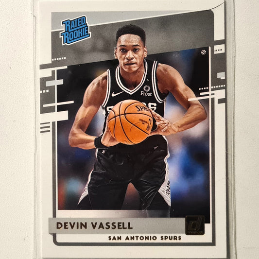 Devin Vassell 2020-21 Panini Donruss Rated Rookie RC #206 NBA Basketball San Antonio Spurs Excellent/Mint sleeved