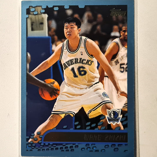 Wang Zhizhi 2001 Topps blue  #199 NBA Basketball Dallas Mavericks Very Good sleeved