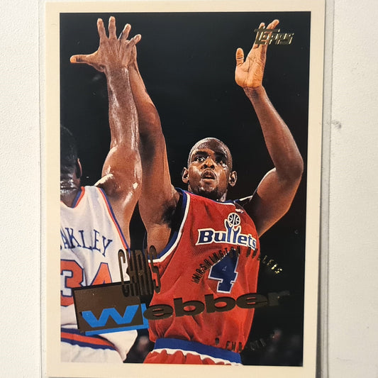 Chris Webber 1996 Topps #282 NBA Basketball Washington Bullets Excellent/mint sleeved