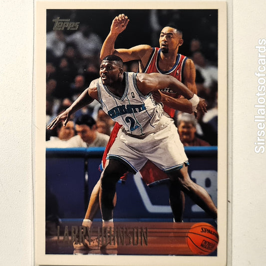 Larry Johnson 1996 Topps #24 NBA Basketball Charlotte Hornets Excellent sleeved