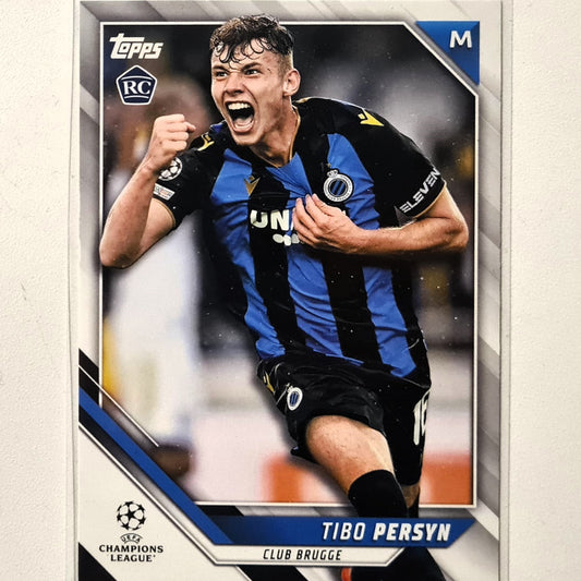 Tibo Persyn 2022 Rookie RC #12 Asian version Soccer Football Club Brugge Excellent/mint sleeved