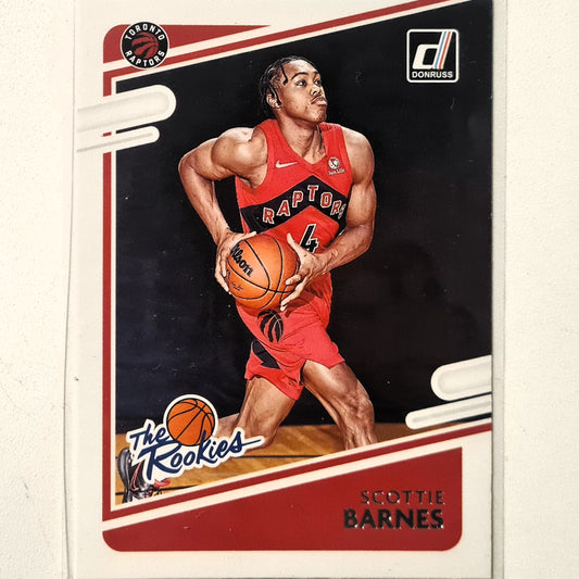 Scottie Barnes 2021-22 Panini Donruss The Rookies Rookie RC #4 NBA Basketball Toronto Raptors Excellent/Mint sleeved