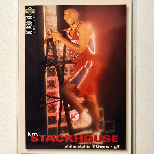 Jerry Stackhouse 1995 Upper-Deck #72 NBA Basketball Philadelphia 76ers Excellent sleeved