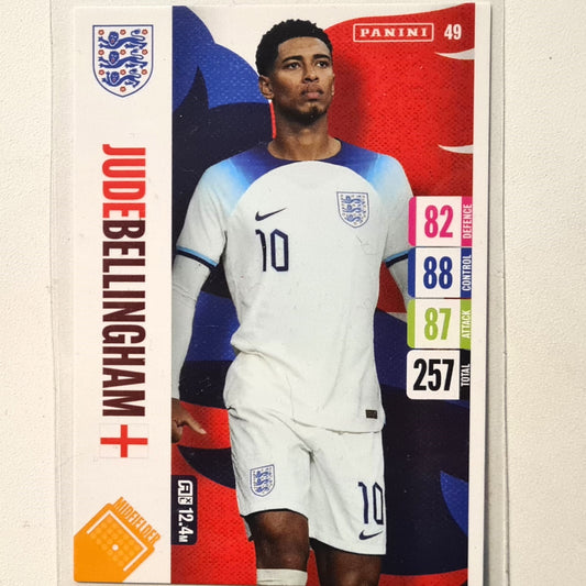 Jude Bellingham 2024 Panini Adrenalyn XL England #49 Soccer football England/Real Madrid Excellent sleeved