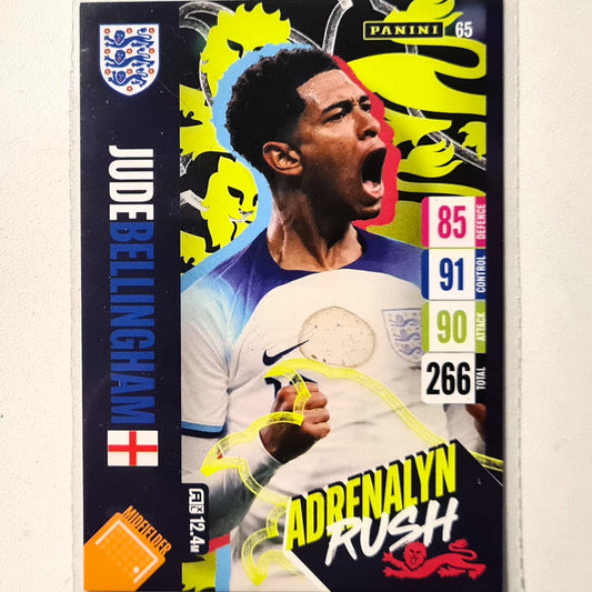 Jude Bellingham 2024 Panini Adrenalyn XL England #65 Soccer football England/Real Madrid Excellent sleeved