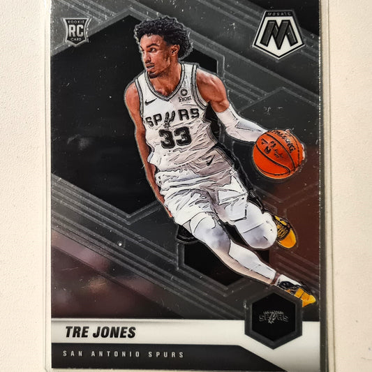 Tre Jones 2020-21 Panini Mosaic Rookie RC #243 NBA Basketball San Antonio Spurs Excellent sleeved