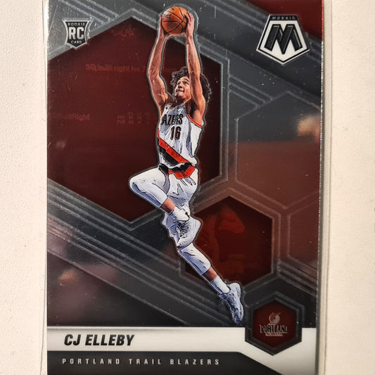 CJ Elleby 2020-21 Panini Mosaic Rookie RC #232 NBA Basketball Portland Trail Blazers Excellent sleeved