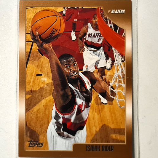 Isaiah Rider 1998 Topps #60 NBA Basketball Toronto Trail Blazers Excellent sleeved