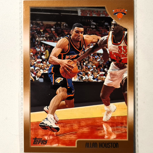 Allan Houston 1998 Topps #46 NBA Basketball New York Knicks Excellent sleeved