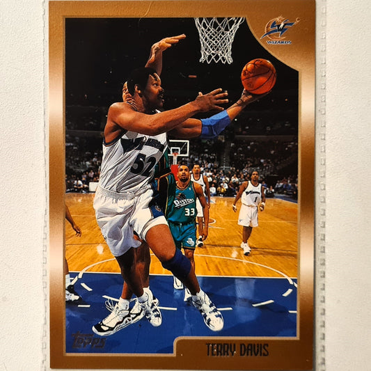 Terry Davis 1998 Topps #72 NBA Basketball Washington Wizards Excellent sleeved