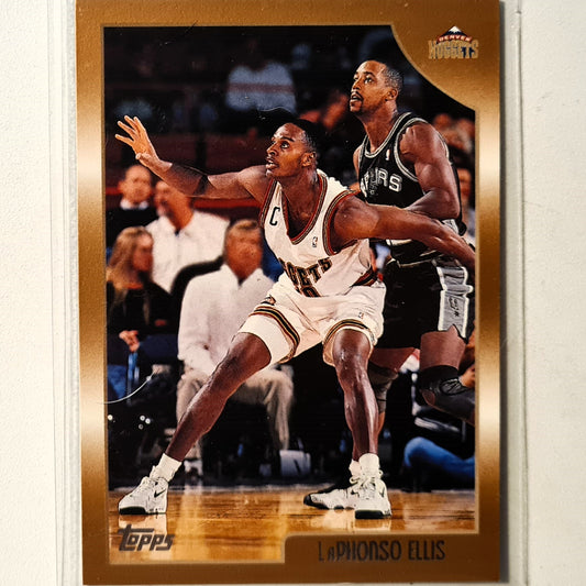 LaPhonso Ellis 1998 Topps #62 NBA Basketball Denver Nuggets Excellent sleeved