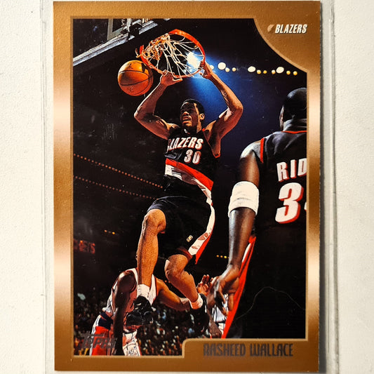 Rasheed Wallace 1998 Topps #101 NBA Basketball Portland Trail Blazers Excellent sleeved