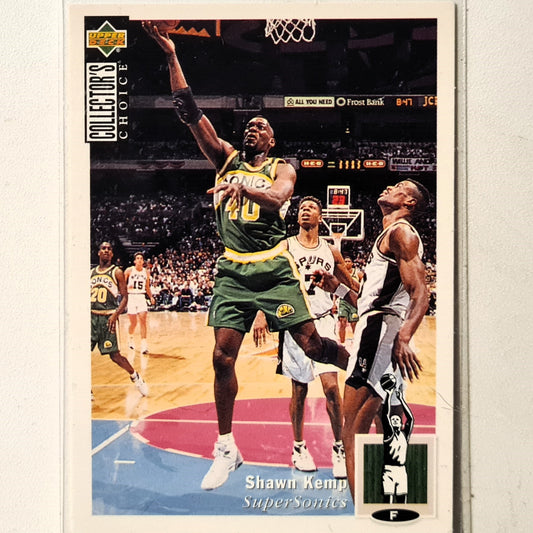 Shawn Kemp 1994 Upper-Deck #140 NBA Basketball Seattle Supersonics Excellent sleeved