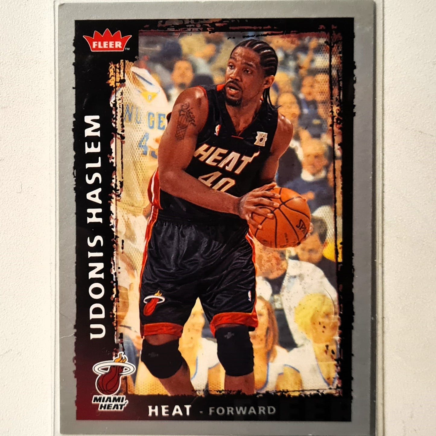 Udonis Haslem 2009 Fleer #99 NBA Basketball Miami Heat Good sleeved