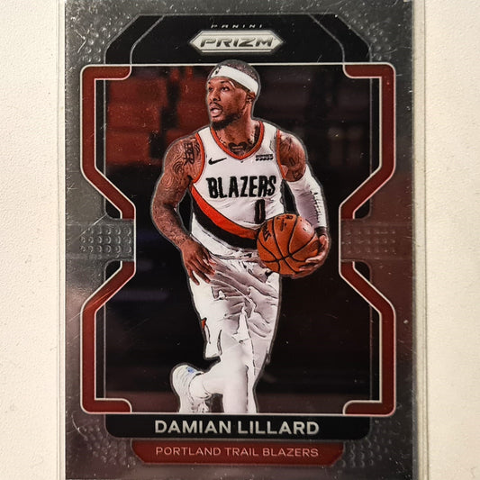 Damian Lillard 2021-22 Panini Prizm #116 NBA Basketball Portland Trail Blazers Excellent sleeved