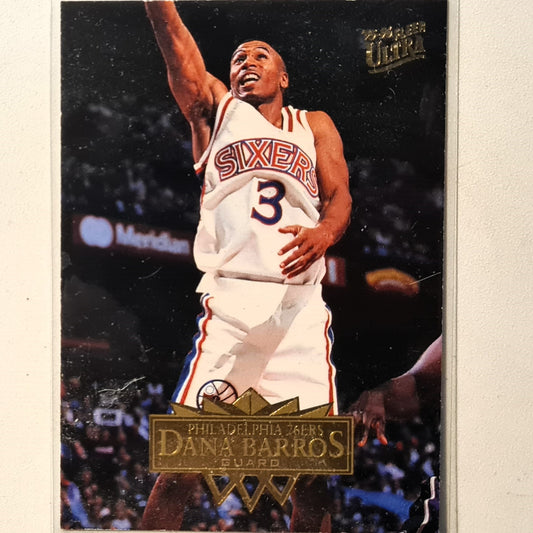 Dana Barros 1995 Fleer 95-96 #131  NBA Basketball Philadelphia 76ers very good sleeved