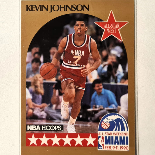 Kevin Johnson 1990 NBA Hoops all star weekend #19 NBA Basketball Phoenix Suns Excellent sleeved