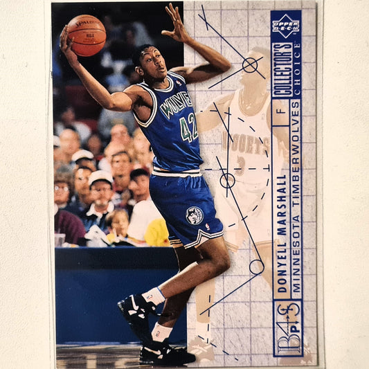 Donyell Marshall 1994 Upper-Deck Blueprint RC Rookie #387 NBA Basketball Minnesota Timberwolves Excellent  sleeved