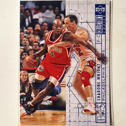 Sharone Wright 1994 Upper-Deck Blueprint RC Rookie #391 NBA Basketball Philadelphia 76ers  Excellent sleeved