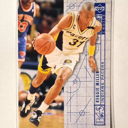 Reggie Miller 1994 Upper-Deck Blueprint #382 NBA Basketball Indiana Pacers Excellent sleeved