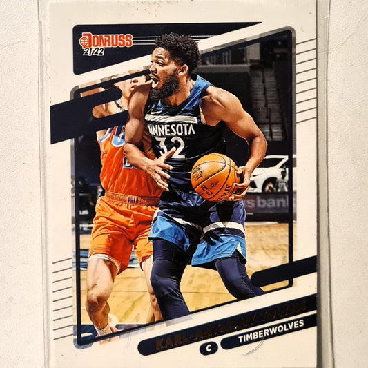 Karl-Anthony Towns 2021-22 Panini Donruss #75 NBA Basketball Minnesota Timberwolves Excellent sleeved