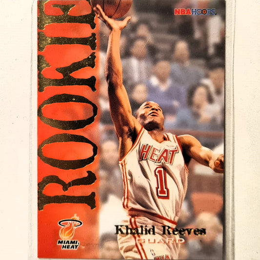 Khalid Reeves 1995 Skybox NBA Hoops Rookie RC #344 NBA Basketball Miami Heat Excellent sleeved