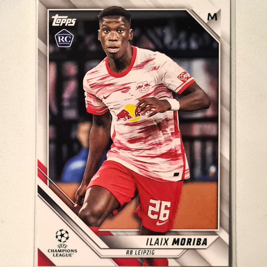 Ilaix Moriba 2022 Topps Champions League game Rookie RC #9 Soccer Football RB Leipzig excellent mint Sleeved