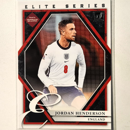 Jordan Henderson 2021-22 Panini Donruss road to Qatar Elite Series #16 Soccer Football England excellent mint Sleeved