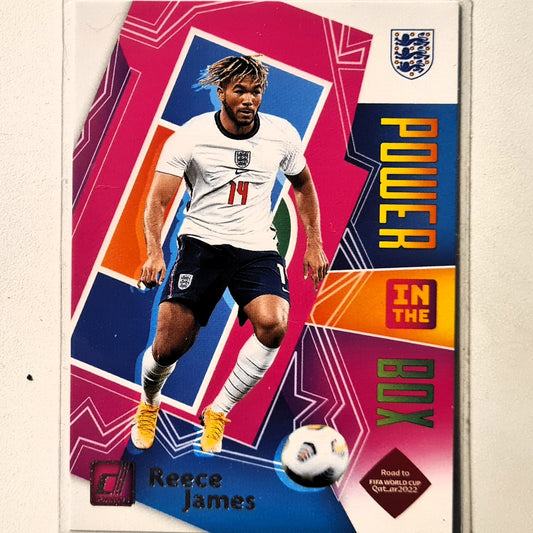 Reese James 2021-22 Panini Donruss road to Qatar Power in the box #6 Soccer Football England excellent mint Sleeved