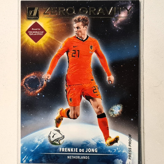 Frenkie De Jong 2021-22 Panini Donruss road to Qatar Zero Gravity #5 Soccer Football Netherlands excellent mint Sleeved