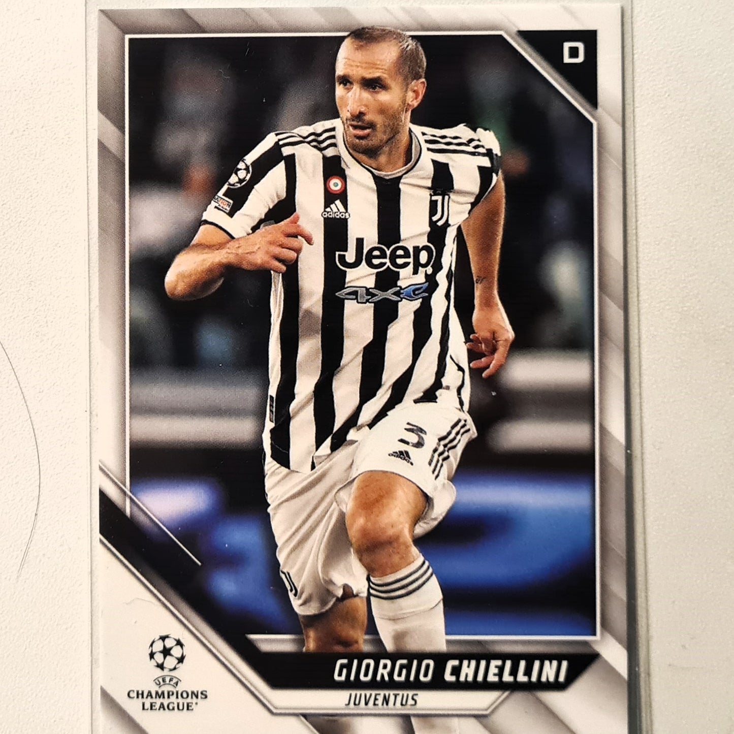 Giorgio Chiellini 2022 Topps Champions League #195 Soccer Football Juventus excellent mint Sleeved