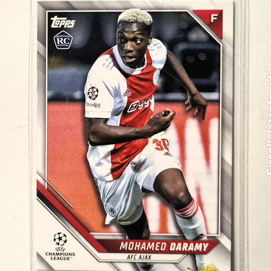 Mohamed Daramy 2022 Topps Champions League Rookie RC Japan text #86 Soccer Football AFC Ajax mint sleeved