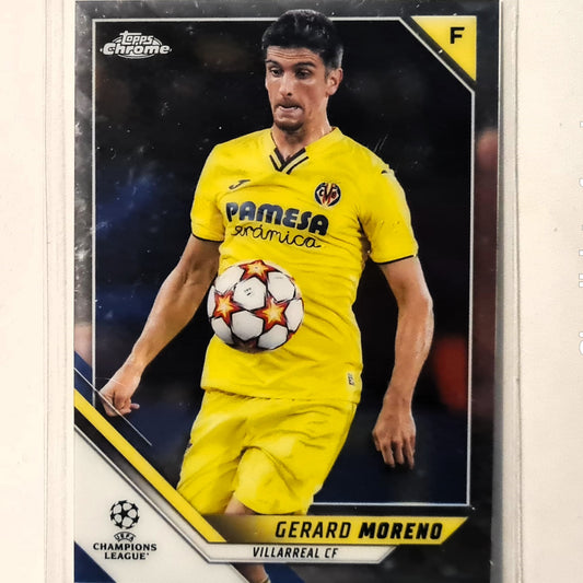 Gerard Moreno 2022 Topps Chrome Champions League  #23 Soccer Football Villarreal FC mint sleeved