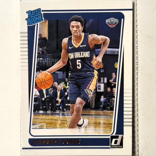 Herbert Jones 2021-22 Panini Rated Rookie RC #207 NBA Basketball New Orleans Pelicans Excellent sleeved