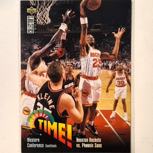 Robert Horry 1995 Upper-Deck playoff time #151 NBA Basketball Houston Rockets Excellent sleeved