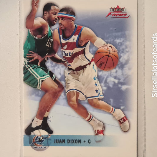 Juan Dixon 2003 Fleer 03-04 #100 NBA Basketball Washington Wizards Very Good sleeved