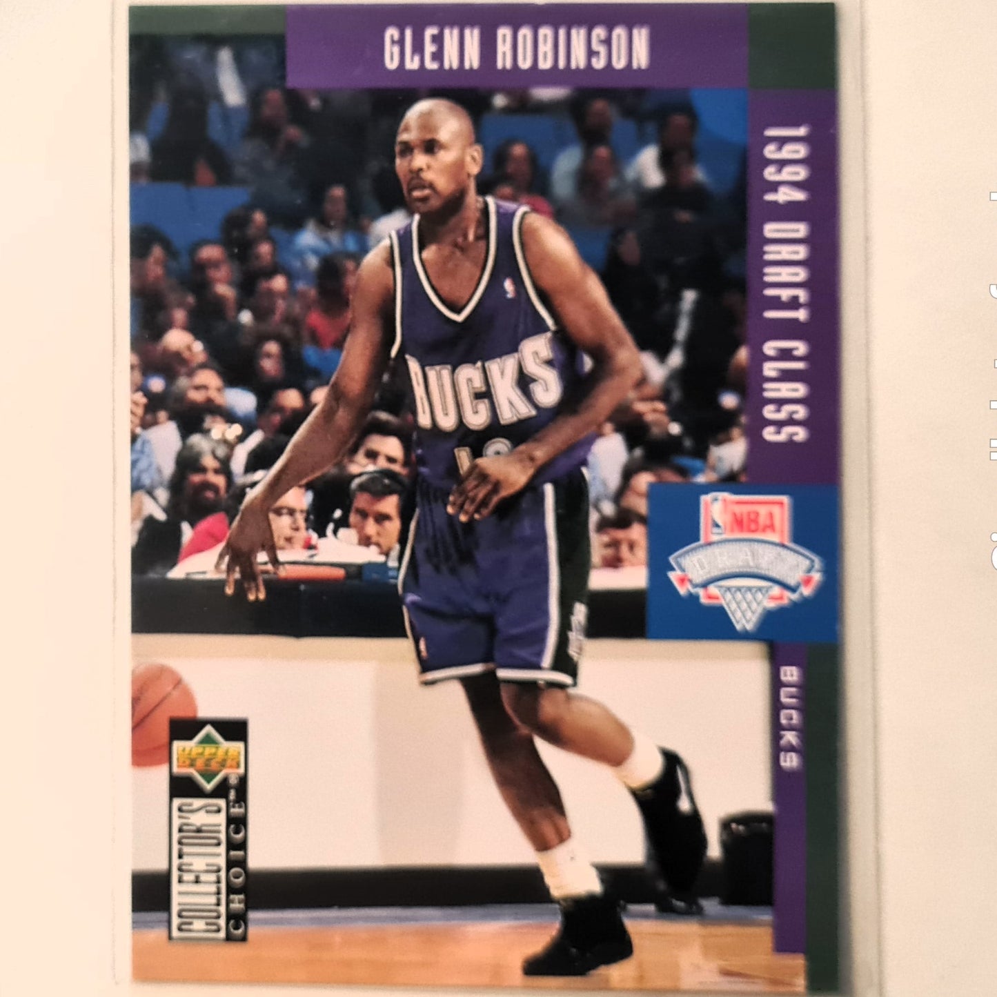 Glenn Robinson 1994 Upper-Deck Draft class Rookie RC #407 NBA Basketball Milwaukee Bucks Excellent Sleeved