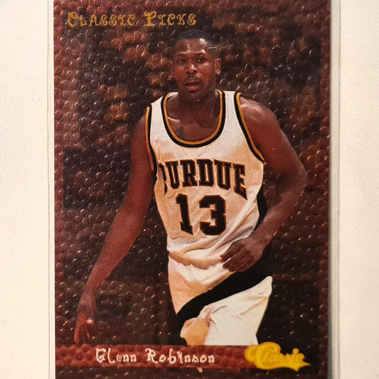 Glenn Robinson 1994 Classic Picks Rookie RC 24,900  6 of 25 NBA Basketball Milwaukee Bucks Purdue Excellent Sleeved