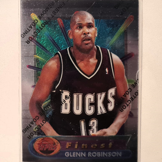 Glenn Robinson 1995 Topps Finest  #166 NBA Basketball Milwaukee Bucks Excellent Sleeved